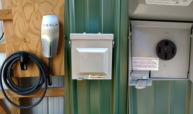 Tesla charging station